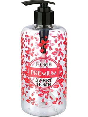 Neonova Şeffaf Sıvı Sabunluk Yuvarlak Plastik Pompalı 500 ml