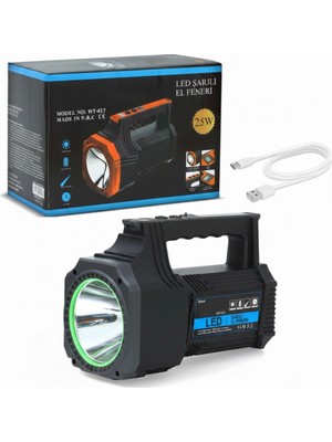 Neonova Şarjlı Dev Boy El Feneri 25W Süper Parlak LED El Lambası Kamp, Av ve Güvenlik Için Ideal