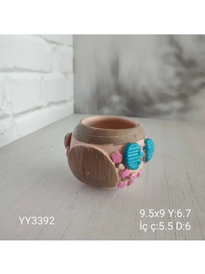 Yoyomold Yuvarlak Kapılı Pencereli Saksı Model2