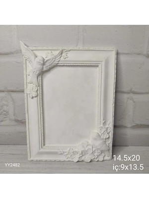 Yoyomold YY2482 Bülbüllü Çiçekli Çerçeve Silikon Kalıp