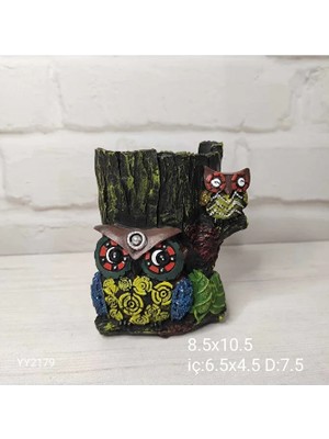 Yoyomold YY2179 Baykuş Figürlü Ağaç Saksı Silikon Kalıp