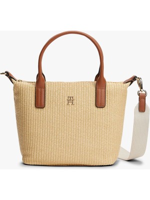 ShopINN Popette Mını Tote Ra Kadın Bej Çanta - AW0AW18523