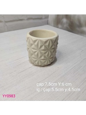 YOYOMOLD YY0983 Üçgen Desenli Saksı Silikon Kalıp