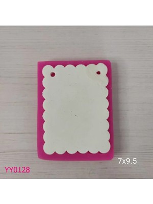 YOYOMOLD YY0128 Kenarları Fırfırlı Dikdörtgen Tabanlık Silikon Kalıp