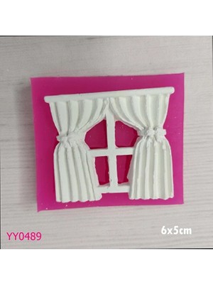 YOYOMOLD YY0489 Minyatür Perdeli Pencere Silikon Kalıp