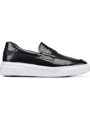 Nevzat Onay Açma Siyah Bağcıksız Sneaker
