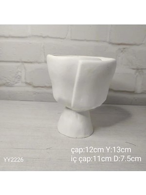 Yoyomold Buket Saksı 13 cm Silikon Kalıp • El Yapımı Dekoratif Saksı ve Özel Tasarım Hediye Seçeneği!