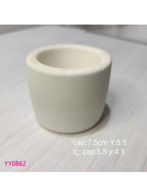 YOYOMOLD YY0862 Silindir Saksı Mumluk Silikon Kalıp