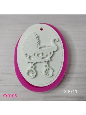 YOYOMOLD YY0105 Elips Bebek Arabalı Silikon Kalıp