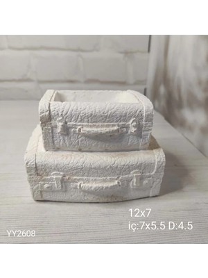 Yoyomold YY2608 Valiz Saksı 12X7 Silikon Kalıp