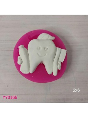 YOYOMOLD YY0166 Elinde Macun ve Fırça Tutan Diş Silikon Kalıp