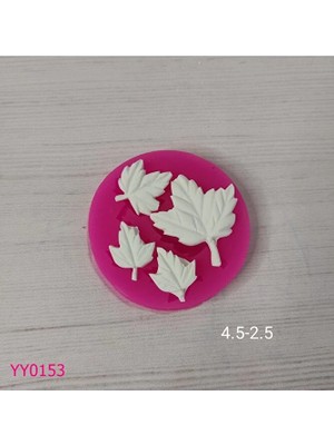 YOYOMOLD YY0153 Dörtlü Çınar Yaprakları Silikon Kalıp