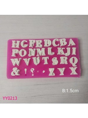 YOYOMOLD YY0213 Büyük Harfler Sarmaşık Desenli Silikon Kalıp