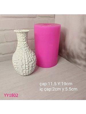Yoyomold YY1802-KÜP Küp Vazo Silikon Kalıp