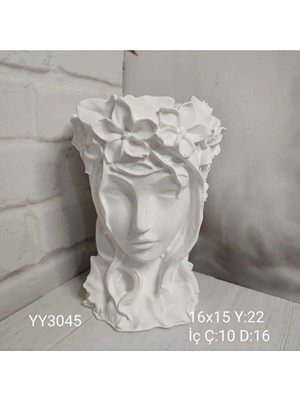 Yoyomold YY3045 Kuzey Prensesi Saksı 22CM Silikon Kalıp