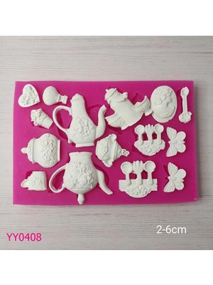 YOYOMOLD YY0408 Minyatür Mutfak Eşyaları Silikon Kalıp