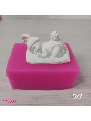 YOYOMOLD YY0603 Minderli Tavşan Şapkalı Bebek Silikon Kalıp