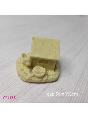 Yoyomold YY1138-BALIK Yiyen Köpekli Kulübe Silikon Kalıp