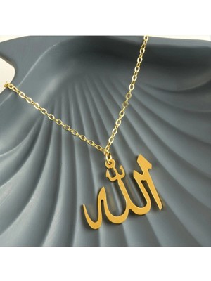 Marsilyan Allah Yazılı Uçlu Kolye