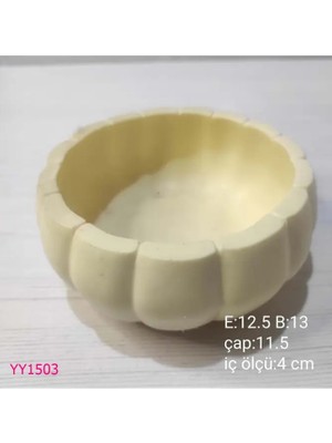 Yoyomold YY1503-KABAK Saksı 13CM Silikon Kalıp
