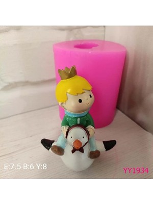 Yoyomold YY1934-KÜÇÜK Prens Penguenli Silikon Kalıp