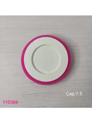 Yoyomold YY0369-DÜZ Yuvarlak Küçük Çerçeve Silikon Kalıp-7,5cm