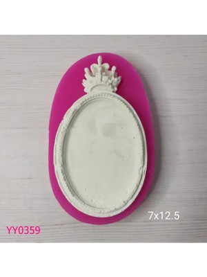 YOYOMOLD YY0359 Kral Taçlı Elips Çerçeve Silikon Kalıp