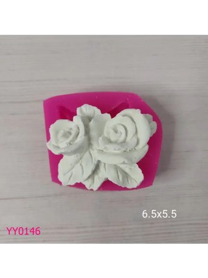 YOYOMOLD YY0146 İki Başlı Gül Silikon Kalıp