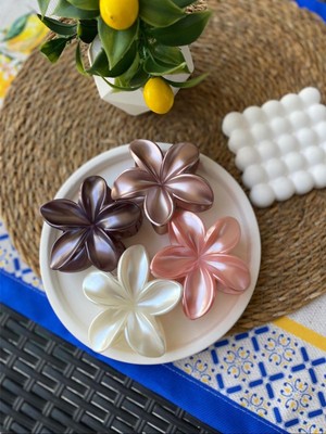 4'lü Set Pastel Mat Renk Lotus Toka