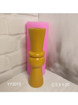 Yoyomold YY3015 Vazo Mumluk 20CM Silikon Kalıp