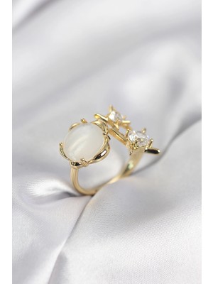 Datatek Gold Renk Kutup Yıldızı Model Kadın Yüzük