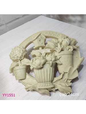 Yoyomold YY1551-KAPI Süsü Saksı Kuş Yuvası Vs. Motifli Silikon Kalıp