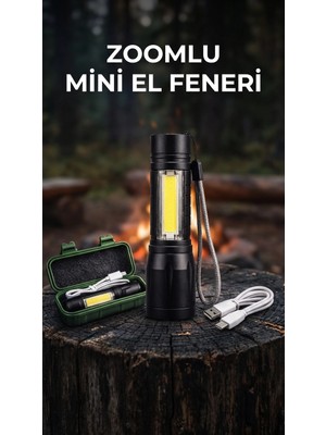 Datatek Taşınabilir Metalik LED El Feneri Uzun Pil Ömürlü Kamp Aracı