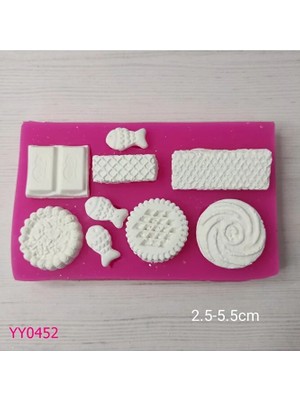 Yoyomold YY0452 Çoklu Bisküvi Silikon Kalıp