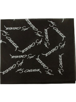 Marsilyan Atatürk Imzalı Desenli Bandana 50*50