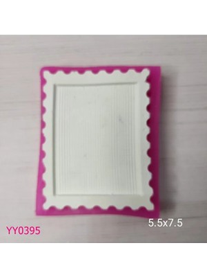 YOYOMOLD YY0395 Kenarı Oymalı Dikdörtgen Çerçeve Silikon Kalıp