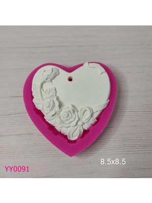 Yoyomold YY0091-KALP Fiyonkul Gül Figürlü Silikon Kalıp-8,5x8,5