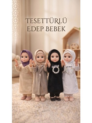 Renklime Dua Eden Sesli Tesettürlü Ramazan Oyuncağı Edep Bebek