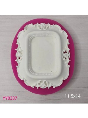 YOYOMOLD YY0337 Desenli Dikdörtgen Çerçeve Silikon Kalıp