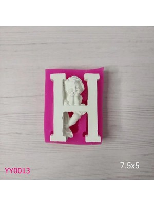 Yoyomold YY0013-MELEKLI Harf H Silikon Kalıp
