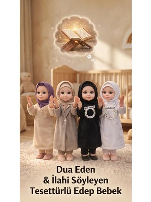 Renklime Dua Eden Tesettürlü Ilahi Söyleyen Edep Bebek Ramazan Oyuncağı
