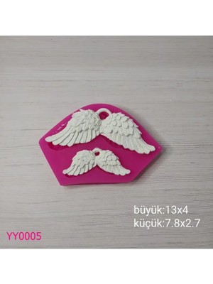 YOYOMOLD YY0005 İkili Melek Kolye Silikon Kalıp