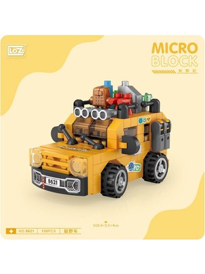 Renklime LZ8621 Loz Araba Blok Seti Mini Poşet -Vagon Life