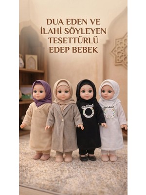 Renklime Dua Eden Ilahi Söyleyen Tesettürlü Bebek - Ramazan Oyuncağı