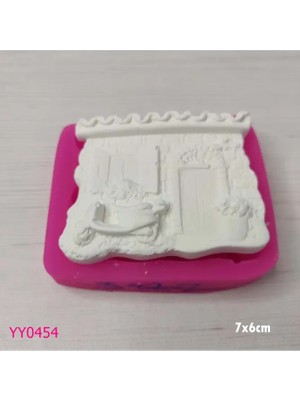 Yoyomold YY0454 Önünde Bisiklet Olan Pencere Silikon Kalıp