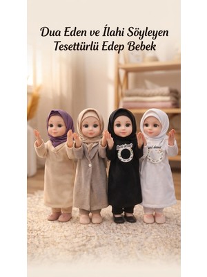 Renklime Dua Eden Tesettürlü Bebek Oyuncak Ramazan Ilahi Fonksiyonlu