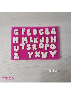 YOYOMOLD YY0215 Yamalı Harf Silikon Kalıp
