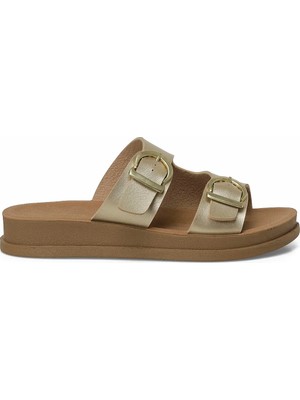 Polaris 407063.Z6FX Altın Kadın Terlik