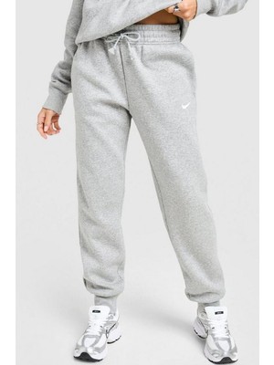 Nike Sportswear Clup Phoenix Fleece Gri Kadın Spor Eşofman Altı