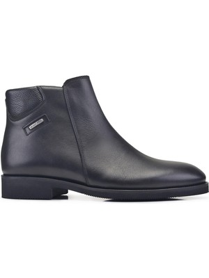 Nevzat Onay Siyah Kürklü Fermuarlı Bot